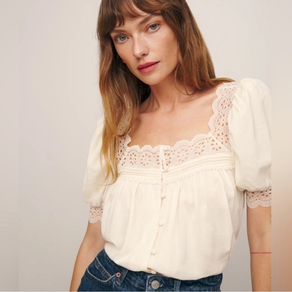 Reformation Wanda Lace Top - Picture 2 of 10